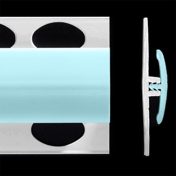 Profilé de jonction bleu vert mint 2 parties pour panneaux muraux ALTRO de 2,5 mm d'épaisseur
