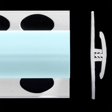 Profilé de jonction bleu vert mint 2 parties pour panneaux muraux ALTRO de 2,5 mm d'épaisseur