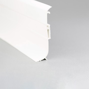 Plinthe PVC blanche à lèvres souples