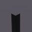 Corniere PVC 60 x 60 mm noire (587)
