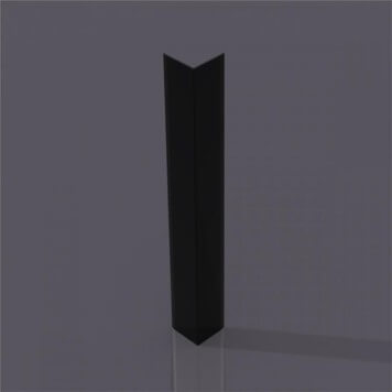 Corniere PVC 60 x 60 mm noire