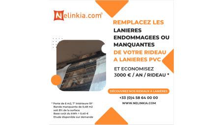 Remplacez les lanières endommagées de votre rideau à lanières