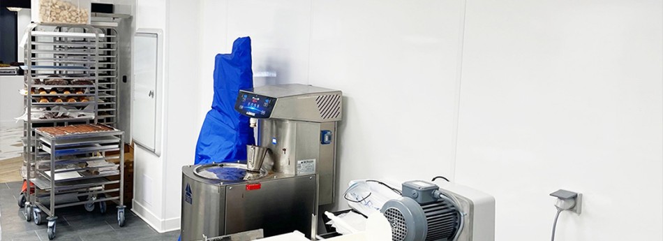 laboratoire de chocolaterie rénové aux normes