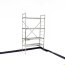 Rayonnage alimentaire 100% Inox 18/10-Base-Tablettes Grilles-Hauteur 1450mm