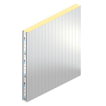Panneau sandwich isolant (IND) 120 mm B-s1,d0 2 faces lisses RAL 9010 pour chambre froide et espace à ambiance régulée