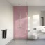Panneau mural décoratif intérieur PVC Satiné Rose "Blush" Altro Whiterock Satins pour salle de bains