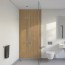 Plaque pvc bois doré pour salle de bain