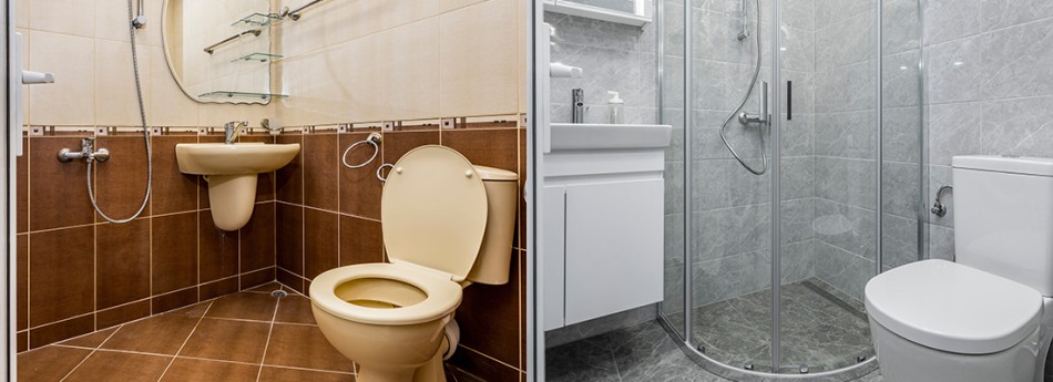 salle de bains avant après