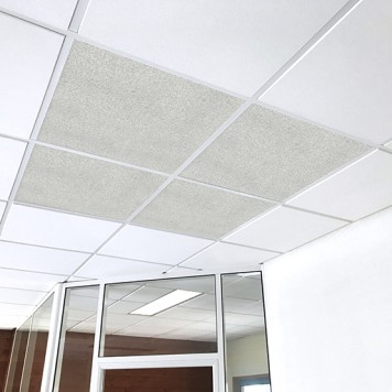 dalle acoustique gris chrome