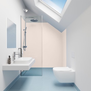 Panneau mural décoratif intérieur PVC Satiné Beige "Blossom" Altro Whiterock Satins pour salle de bain 2