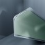 Congé d'angle interne PVC vert promenade 30 mm x 30 mm en 2 parties Altro pour habillage angle panneaux muraux épaisseur 2,5 mm