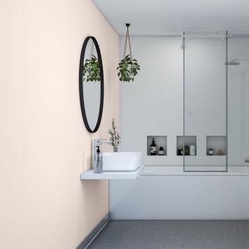 Panneau mural décoratif intérieur PVC Satiné Beige "Blossom" Altro Whiterock Satins pour salle de bain 3