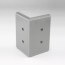 Angle externe pour lisse de protection murale Polyéthylène Grise