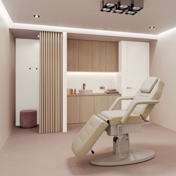 Réalisation parois de douche avec Panneau mural décoratif intérieur PVC Satiné Beige Sable "Hessian" Altro Whiterock Satins