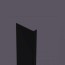 Corniere PVC 115 x 25 mm épaisseur 2,5 mm Noire