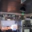 Faux plafond en dalles noires mat