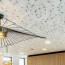 Dalles acoustiques blanche avec motif ombelle ardoise