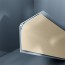 Congé d'angle interne PVC beige oyster 30 mm x 30 mm en 2 parties Altro pour habillage angle panneaux muraux épaisseur 2,5 mm
