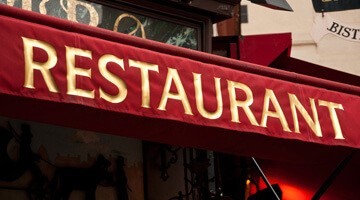 Devanture de restaurant