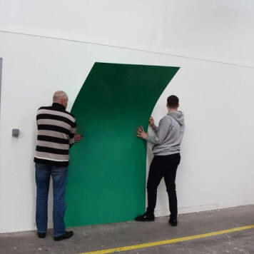 Plaque PVC verte 3 mm rigide et brillante  (79)