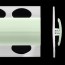 Profilé de jonction blanc vert serenity 2 parties pour panneaux muraux ALTRO de 2,5 mm d'épaisseur