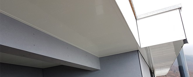 lambris pvc utilisé sous toiture