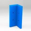 Angle interne pour lisse de protection murale Polyéthylène Bleue