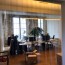 Rideau à lanières en PVC dans un open space