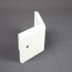 Angle externe pour Plinthe Polyéthylène Blanche avec découpe pour U de sol