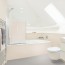Réalisation paroi salle de bain avec Panneau mural décoratif intérieur PVC Satiné Beige "Oyster" Altro Whiterock Satins