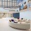 Réalisation parois de douche avec Panneau mural décoratif intérieur PVC Satiné Bleu "Breeze" Altro Whiterock Satins
