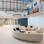 Réalisation parois de douche avec Panneau mural décoratif intérieur PVC Satiné Bleu "Breeze" Altro Whiterock Satins