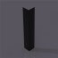 corniere pvc 80 x 80 mm noire