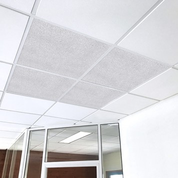 dalle acoustique gris aluminium