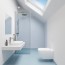 Panneau mural décoratif intérieur PVC Satiné Bleu "Flint" Altro Whiterock Satins pour salle de bain 2