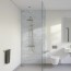 Panneau mural pour douche PVC imitation Marbre Blanc de Carrare