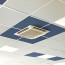 Faux plafond en dalles acoustiques outremer