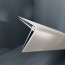 Baguette d'angle externe (sortant) PVC beige sable hessian 40 mm x 40 mm en 2 parties ALTRO pour panneaux muraux épaisseur 2,5 mm