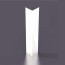 Corniere-pliable-PVC-60mm-x-60mm - épaisseur 2,5mm - Blanc 9010