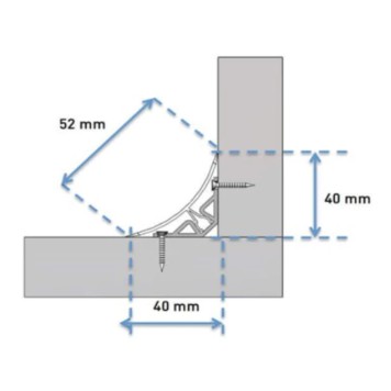 schéma pose congé angle