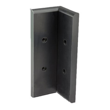 Angle interne pour lisse de protection murale PEHD noire
