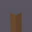 corniere pvc 80 x 80 mm marron (376)