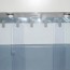 Zoom rideau super Grand Froid azuré vert recouvrement 50% - 853
