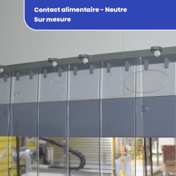 Rideau contact alimentaire sur mesure 2
