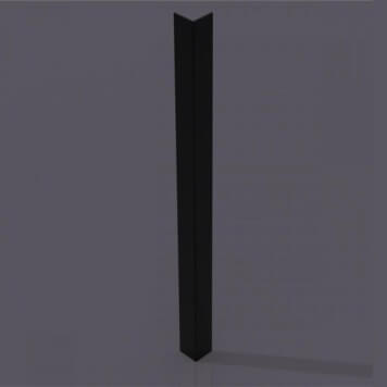 Corniere PVC 25x25 noire