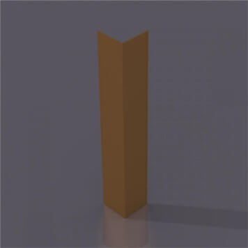 corniere pvc 80 x 80 mm marron