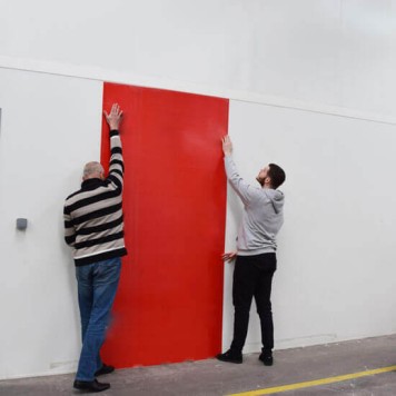 Plaque PVC rouge 3 mm rigide et brillante