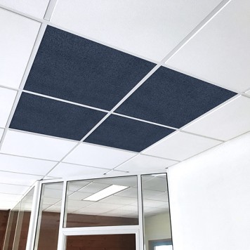 dalle acoustique bleu cobalt