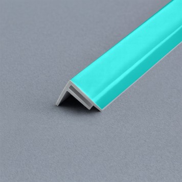 Baguette angle externe bleu sheer glass