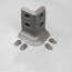Angle externe gris foncé pour plinthe PVC à lèvres souples